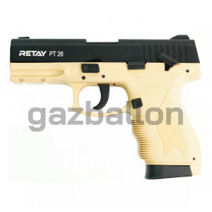 СХП Охолощенный пистолет Retay PT26 Full-auto Taurus, кал. 9 мм, желтый СХП Охолощенный пистолет Retay PT26 Full-auto Taurus, кал. 9 мм, желтый
